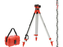 Optiline nivilisaator tarvikutega 32X IP66 + 5 m latt + statiiv TOYA SA