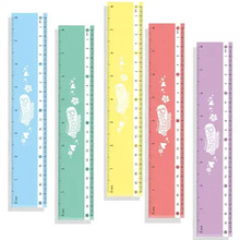 Plastikust joonlaud Colorino Pastel, 20 cm