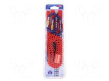 Tööriistade turvakinnituste komplekt Knipex TT 005004TBK, 90 cm, 6 tk