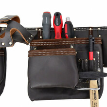 Tööriistavöö AW-TOOLS AW30617BL, 11 taskut, must