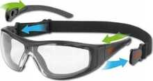 Kaitseprillid JSP Stealth Hybrid, läbipaistev/must, universaalne suurus