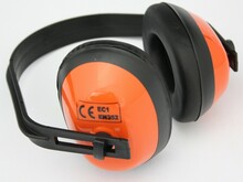 Kuulmiskaitsed Richmann C0008, 23 dB, must/oranž, universaalne suurus