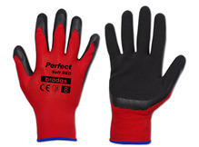 Töökindad Bradas Perfect Soft Red, suurus 8, 6 tk