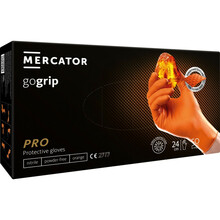 Nitriilkindad Mercator Medical GoGrip Orange, M suurus, 50 tk