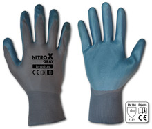 Töökindad Bradas Nitrox RWNGY9, suurus 9, hall/helesinine, 6 tk