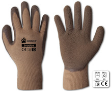 Töökindad Bradas Grizzly, puuvill/lateks, pruun, suurus 10, 6 tk