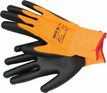 Töökindad Yato YT-74751, polüester, polüuretaankattega, suurus 8