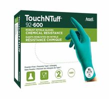 Ühekordsed nitriilkindad Ansell TouchNTuff 92-600, S, rohelised, 20 tk