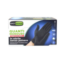 Ühekordsed nitriilkindad Gio`style, mustad, M suurus, 100 tk