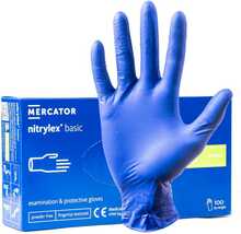 Kaitsekindad nitriil Mercator Medical Nitrylex Basic, suurus M, 100 tk