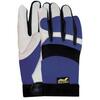 Töökindad M-Safe Bald Eagle, sea nahast peopesa, Velcro, suurus 11, sinine/valge/must, 2 tk
