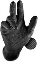 Ühekordsed nitriilkindad Grippaz, mustad, M suurus, 50 tk