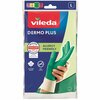 Kindad Vileda Dermo Plus L, rohelised, puuvill, nitriil