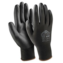 Töökindad Active Gear, polüuretaan, must, XL, 12 tk