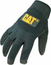 Töökindad nahast CAT 012211, must, 8/M