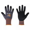 Töökindad Bradas FLEX GRIP SANDY, suurus 10, must/hall, 6 tk