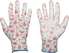 Töökindad Bradas Pure Pretty, suurus 7, 6 tk, valge/roheline/roosa