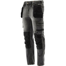 Tööpüksid Yato YT-79064, elastsed teksad, hall, XL suurus
