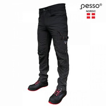 Tööpüksid Pesso Stretch Mercury, must C50