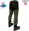 Softshell tööpüksid Pesso Nebraska, khaki/roheline C62