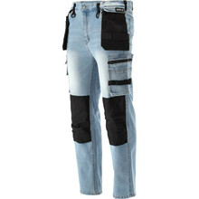 Tööpüksid Yato YT-79075, teksad, helesinised, 2XL suurus