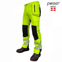 Softshell tööpüksid Pesso Nebraska C56, Hi-Vis CL2, kollane/must