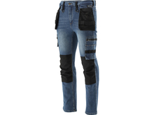 Tööpüksid Yato YT-79053, venivad teksad, tumesinine-must, L/XL