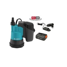Akuga sukelpump Gardena 2000/2 18V P4A, 14600-20, koos aku ja laadijaga