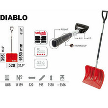 Lumelabidas Prosperplast Diablo 520mm