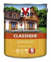 Puidu immutusvahend V33 Classique, punakaspruun/teak, 2.5 L