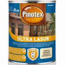 Puidu immutusvahend Pinotex Ultra Lasur, 1 L, läbipaistev, läikiv
