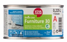 Mööblivärv Vivacolor Green Line Furniture 30, poolmatt, 0,225 L, valge