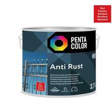 Emailvärv Pentacolor Anti Rust, poolläikiv, 2.7 L, punane