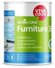 Mööblivärv Vivacolor Green Line Furniture 30, poolmatt, 0,9 L