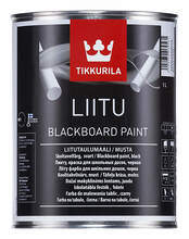Koolitahvli värv Tikkurila Liitu, 1 L, must, matt