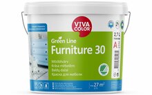 Mööblivärv Vivacolor Green Line Furniture 30, poolmatt, 2,7 L, valge