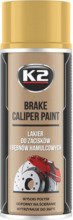 Pidurisadula värv K2 Caliper, 400 ml, kuldne