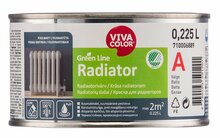 Radiaatorivärv Vivacolor Green Line Radiator, 0,225 L, poolmatt, valge