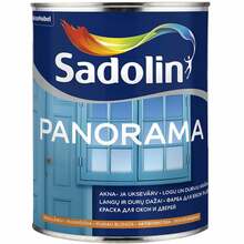 Aknavärv ja uksevärv Sadolin Panorama, poolläikiv, 1 L, valge