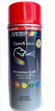 Akrüülvärv autosprei Motip Crafts Spray RAL 3020, punane, 400 ml