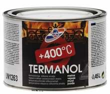 Värv metallkonstruktsioonidele Rilak Termanol, must, 0,45 L, kuumakindel kuni 400 C