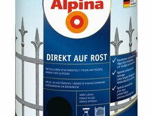 Metallivärv Alpina Direkt Auf Rost, 0,75 L, must, läikiv