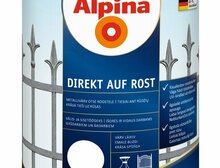 Metallivärv Alpina Direkt Auf Rost, 0,75 L, valge, RAL 9016