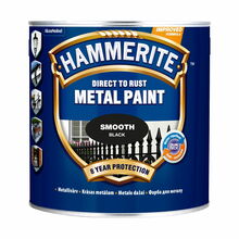 Antikorrosioonvärv Hammerite Smooth Finish, 2,5 L, läikiv, must
