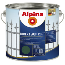 Metallivärv Alpina Direkt Auf Rost, 2,5 L, roheline