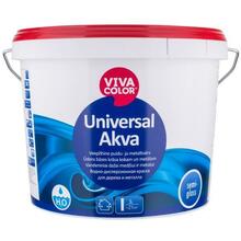 Metalli- ja puiduvärv Vivacolor Universal Akva, poolläikiv, A baas, 2,7 L