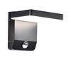 Välisseinalamp V-TAC, LED, 17W, 4000K, IP65, must, liikumisanduriga