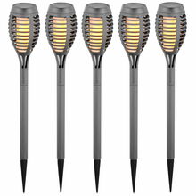 Päikeselamp Saska Garden Torch, 12 LED SMD, hall, 5 tk