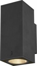Õue seinavalgusti SLV Enola Square Up/Down M, 19 W, 3000/4000 K, antratsiit