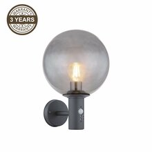 Seinavalgusti Domoletti Smoky DH07.071, 15W, E27, IP44, antratsiit